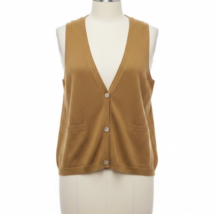 Eileen Fisher · Camel Cashmere Blend · Medium · Camel