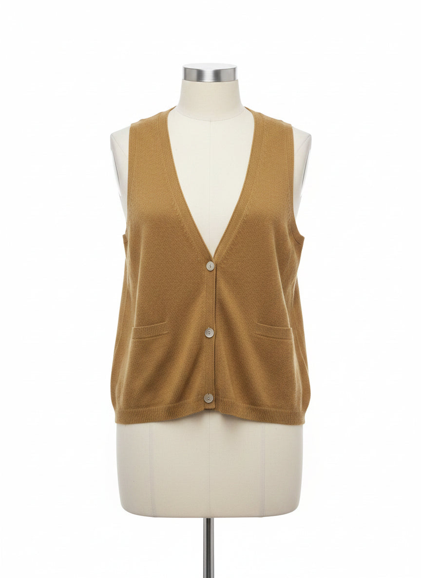 Eileen Fisher · Camel Cashmere Blend · Medium · Camel