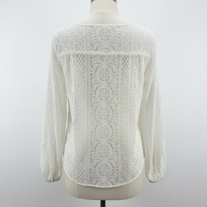 Theory · Theory · Boho Top · Small · Ivory · SMALL · Ivory