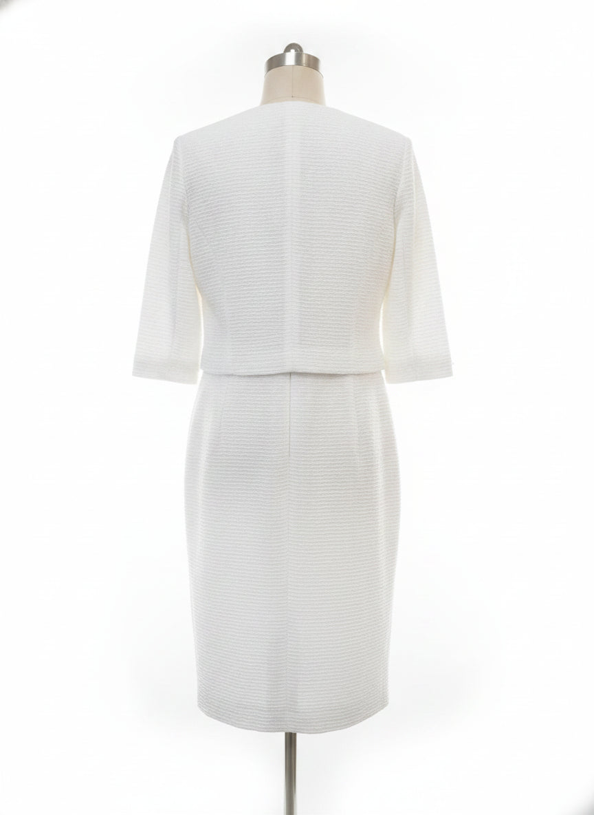 Maya Brooke · Jacket and dress set · 18 · White