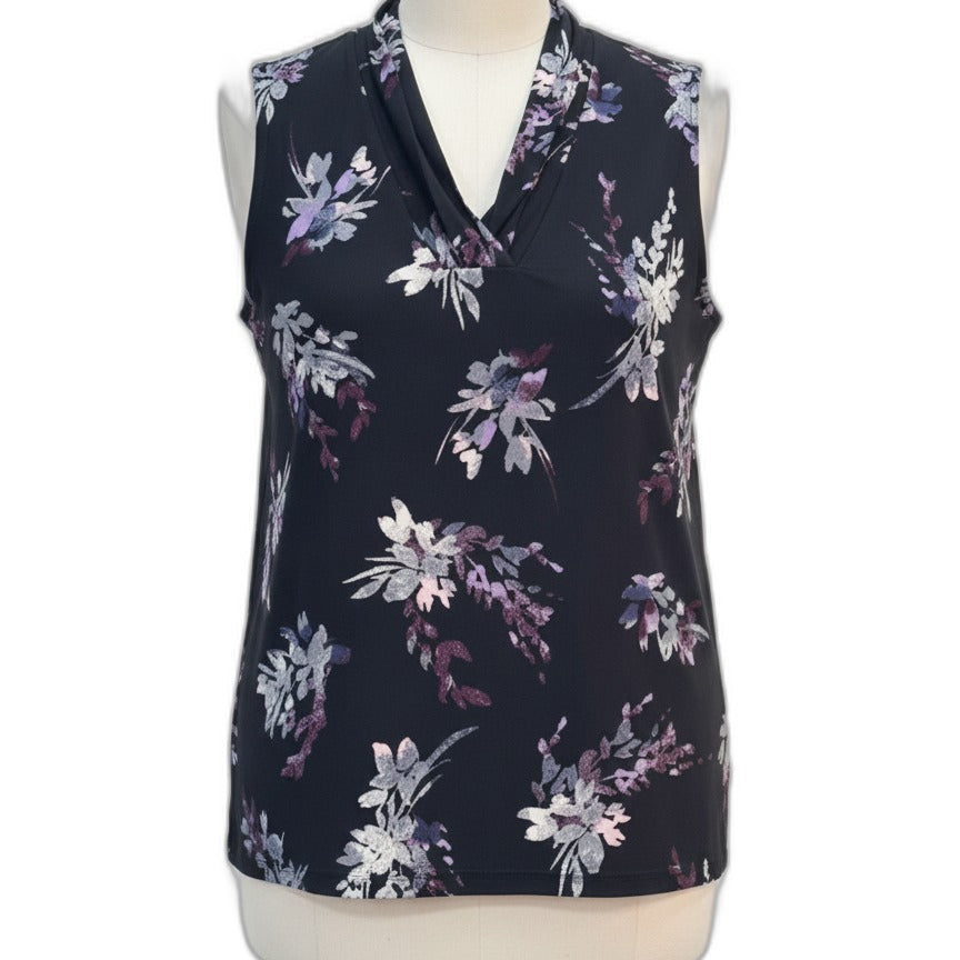 Anne Klein · Sleeveless Top · 2X · BlackPurp