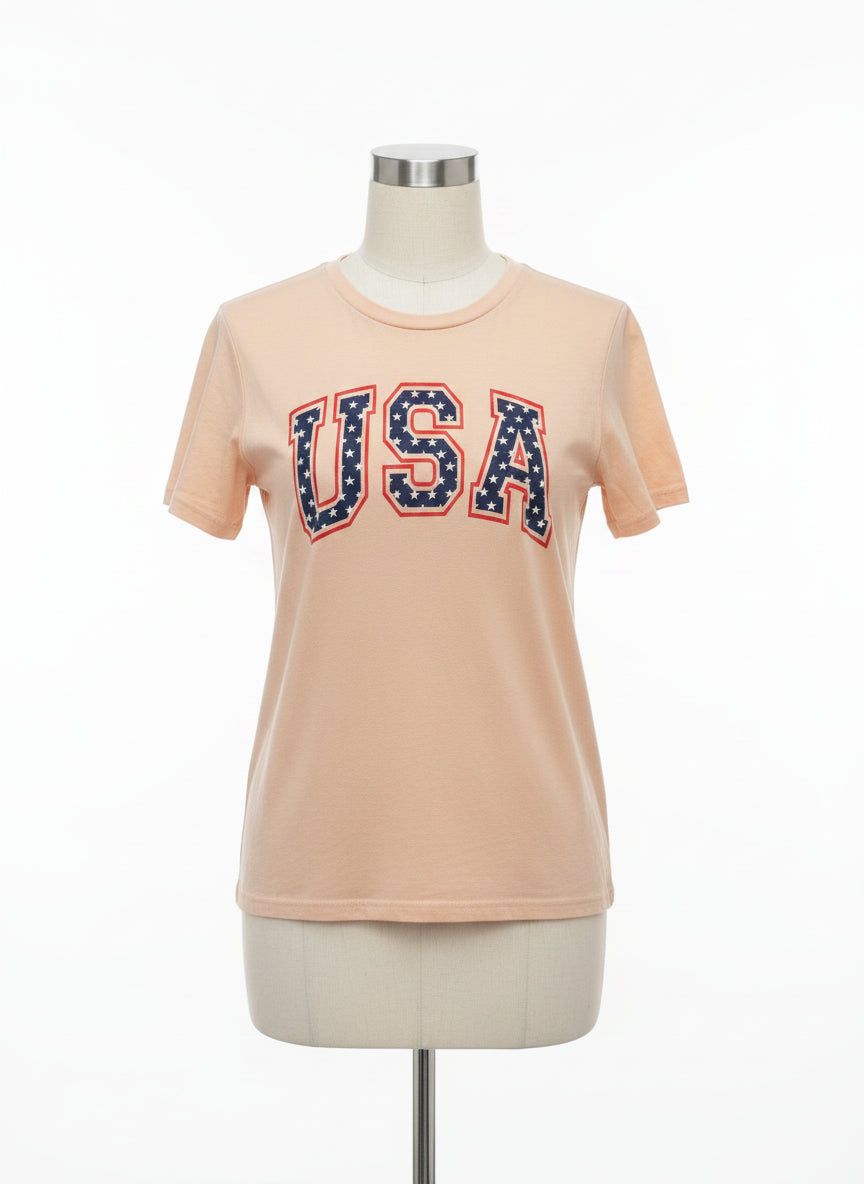 TCR · USA Tee · L/XL · Beige