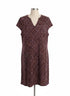 J.Jill · Cap Sleeve Dress · Large · Purple Orange Blend