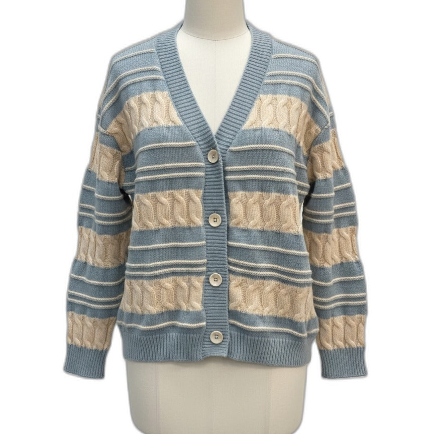 Alicedudu · Sweater · Large · CreamBlue