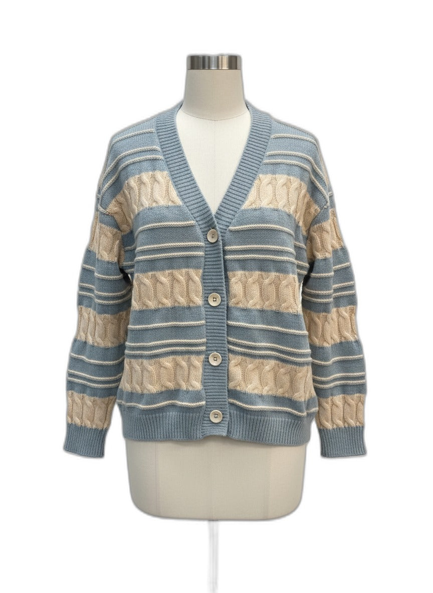 Alicedudu · Sweater · Large · CreamBlue