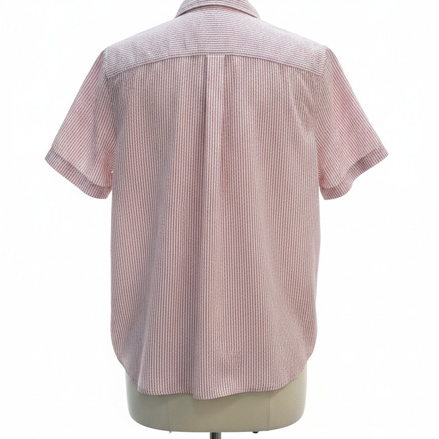 L.L.Bean · Short Sleeve Top · 2X · Red/White