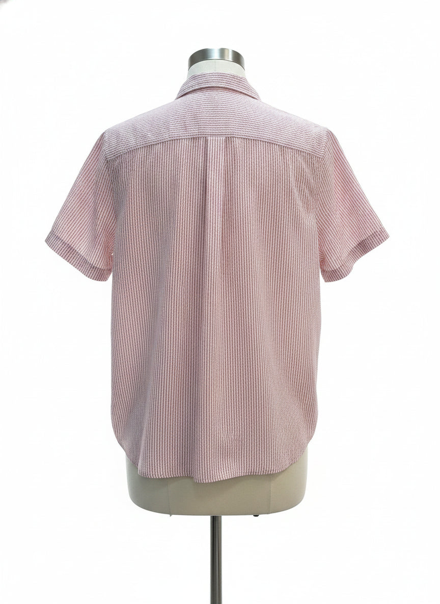 L.L.Bean · Short Sleeve Top · 2X · Red/White