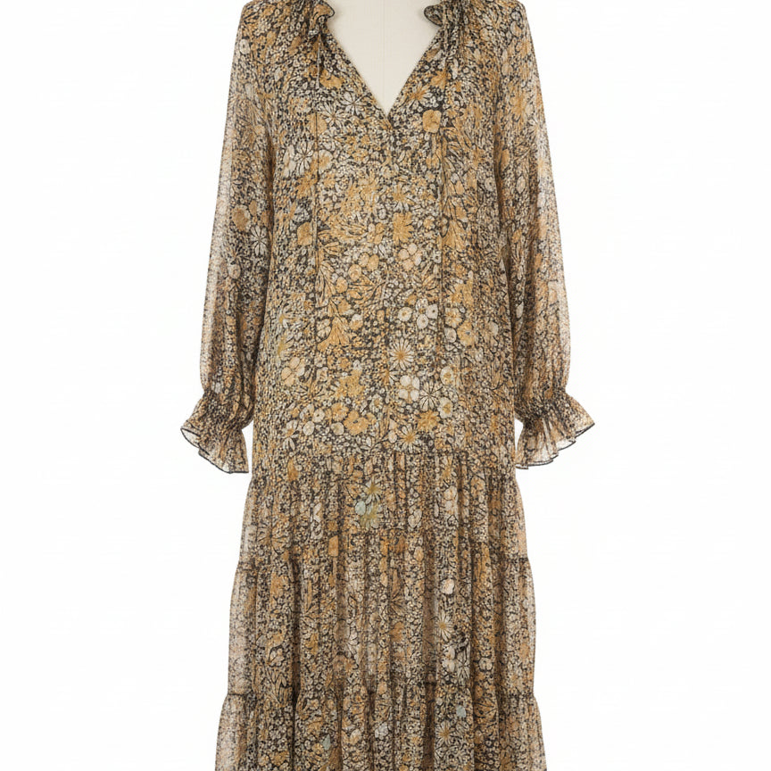 Free People · Dress · Large · Peach Floral