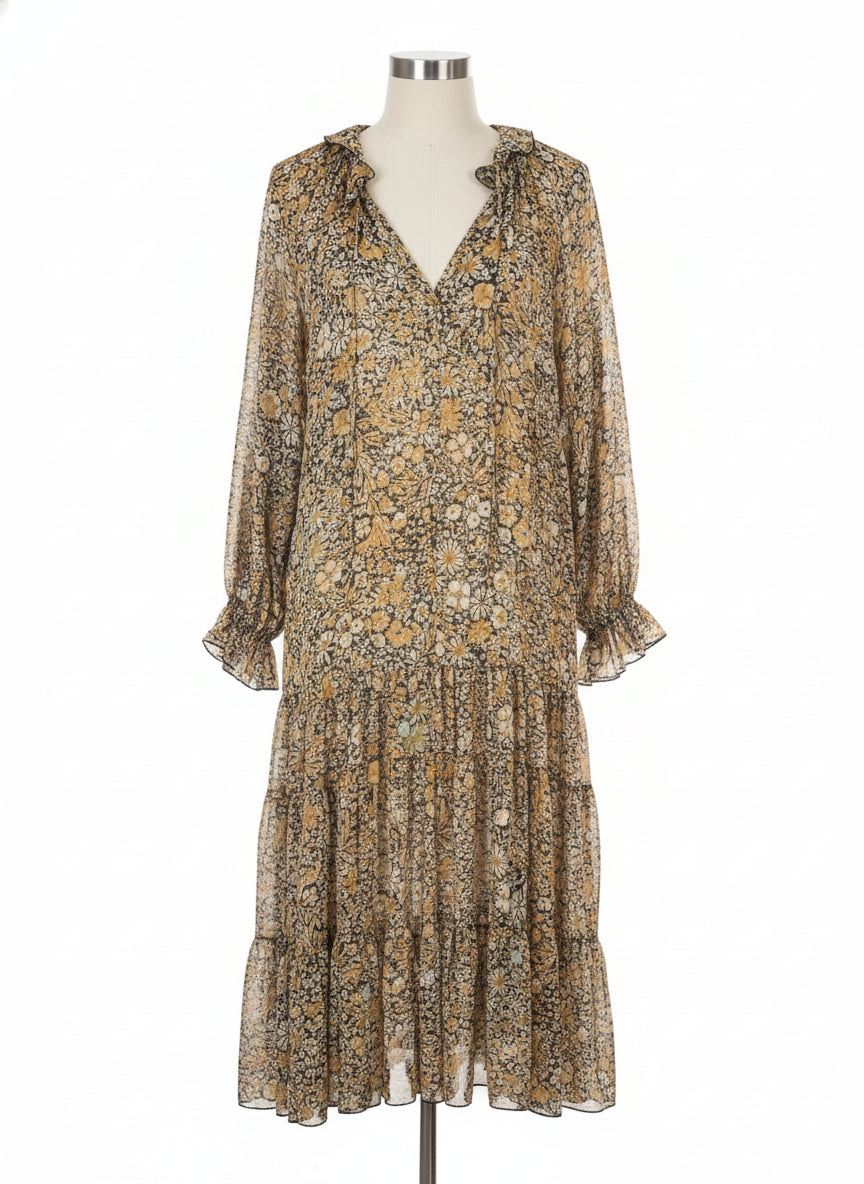 Free People · Dress · Large · Peach Floral