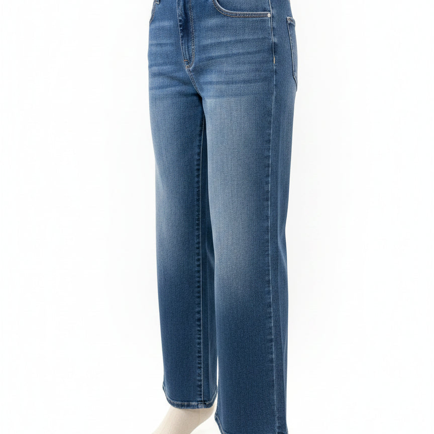 Risen Jeans · Wide Leg Jeans · 10 · Denim