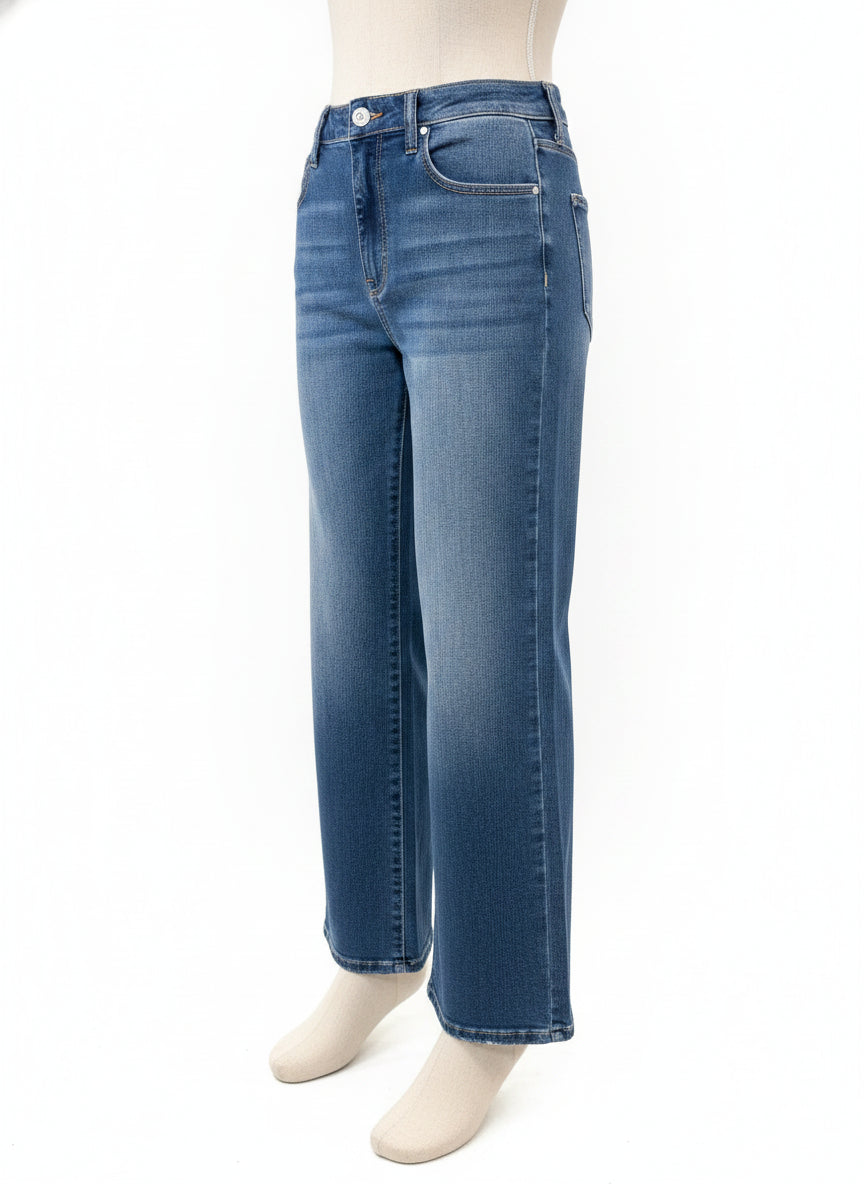 Risen Jeans · Wide Leg Jeans · 10 · Denim