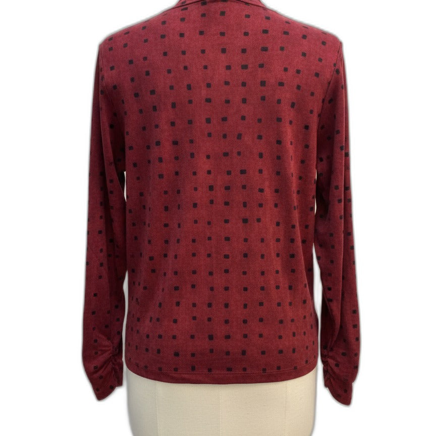 Habitat · Lots of dots Mock Neck · XLarge · Red/Black