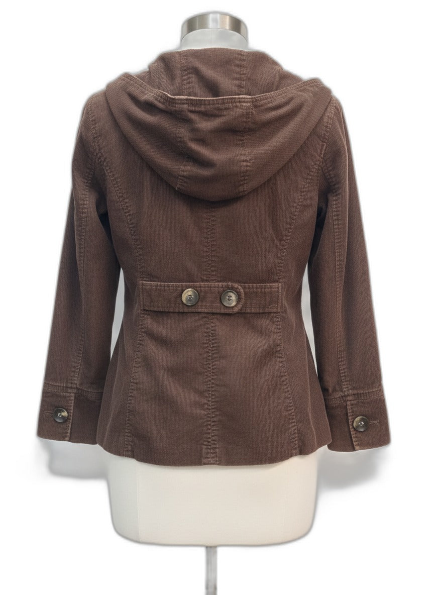 Sonoma · Hooded Double Breasted · Small · Chocolate