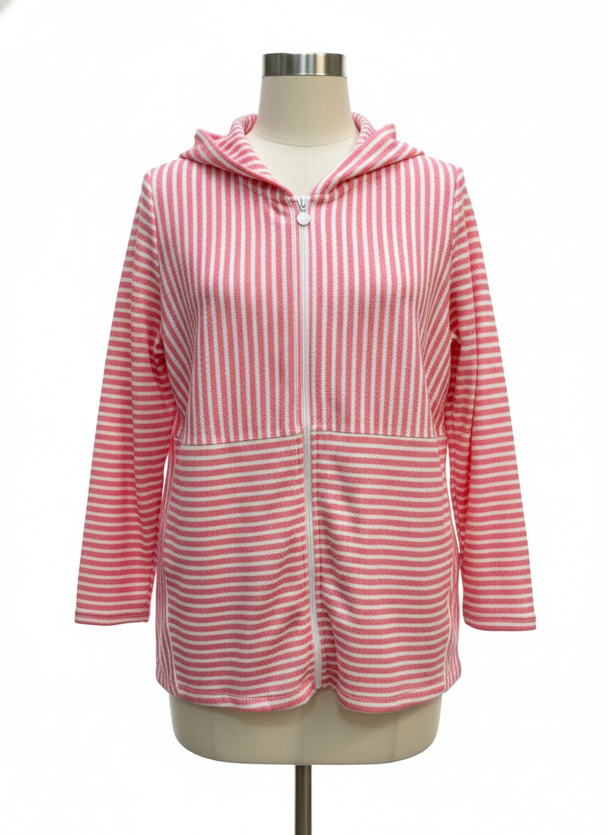 Sport Savvy · Hoodie · 1X · Pink/White