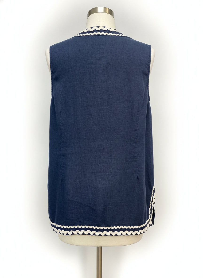 Charter Club · Dress · 2X · Navy/White