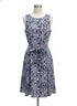 Anne Klein · Belted Dress · 10 · WhiteNavy