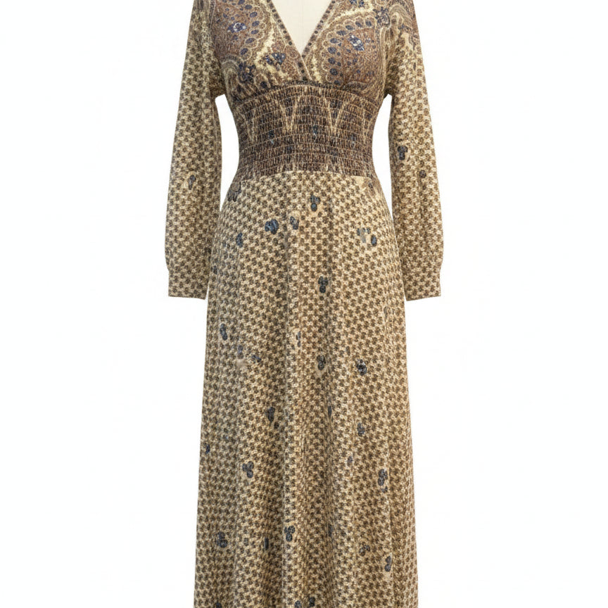 Joseph · Maxi Smocked Waist · Small · Maize Paisley Print