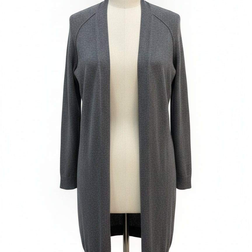Verve Ami · Open Drape Cardigan · Large · Gray