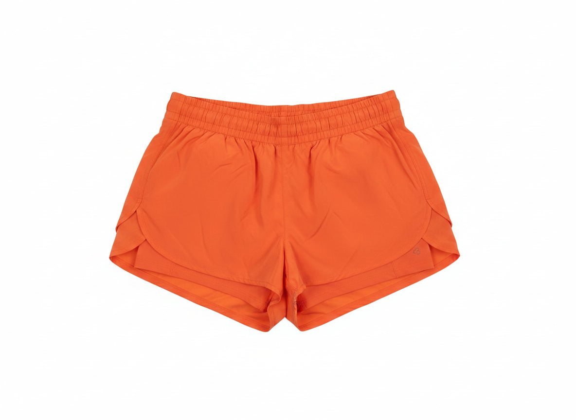Logilates · Ruffle Short · Medium · Spicy Orange