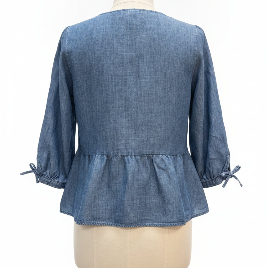 Liz Claiborne · Blouse · 1X · Chambray