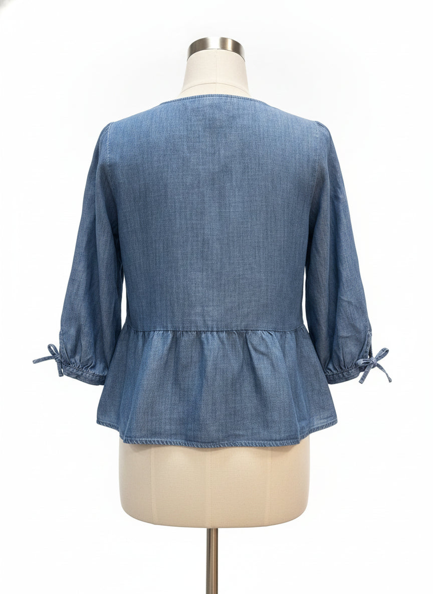 Liz Claiborne · Blouse · 1X · Chambray