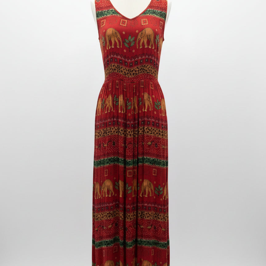 Bila · Elephant and Animal Print · Medium · RedOrange