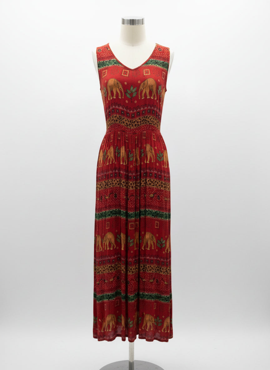 Bila · Elephant and Animal Print · Medium · RedOrange