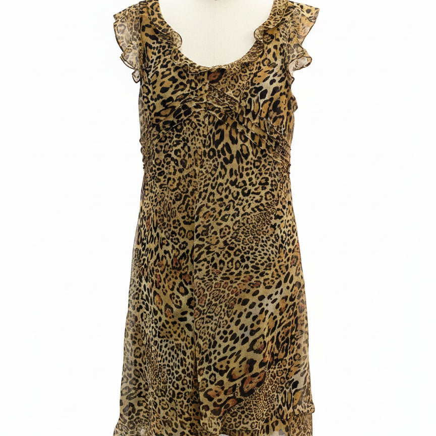 Scarlett · Flutter Sleeve · 10 · Animal Print