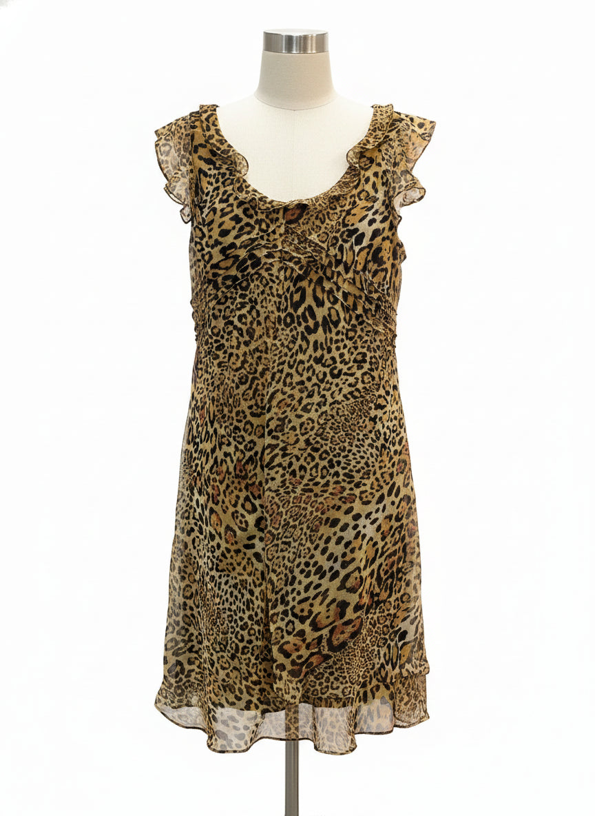 Scarlett · Flutter Sleeve · 10 · Animal Print