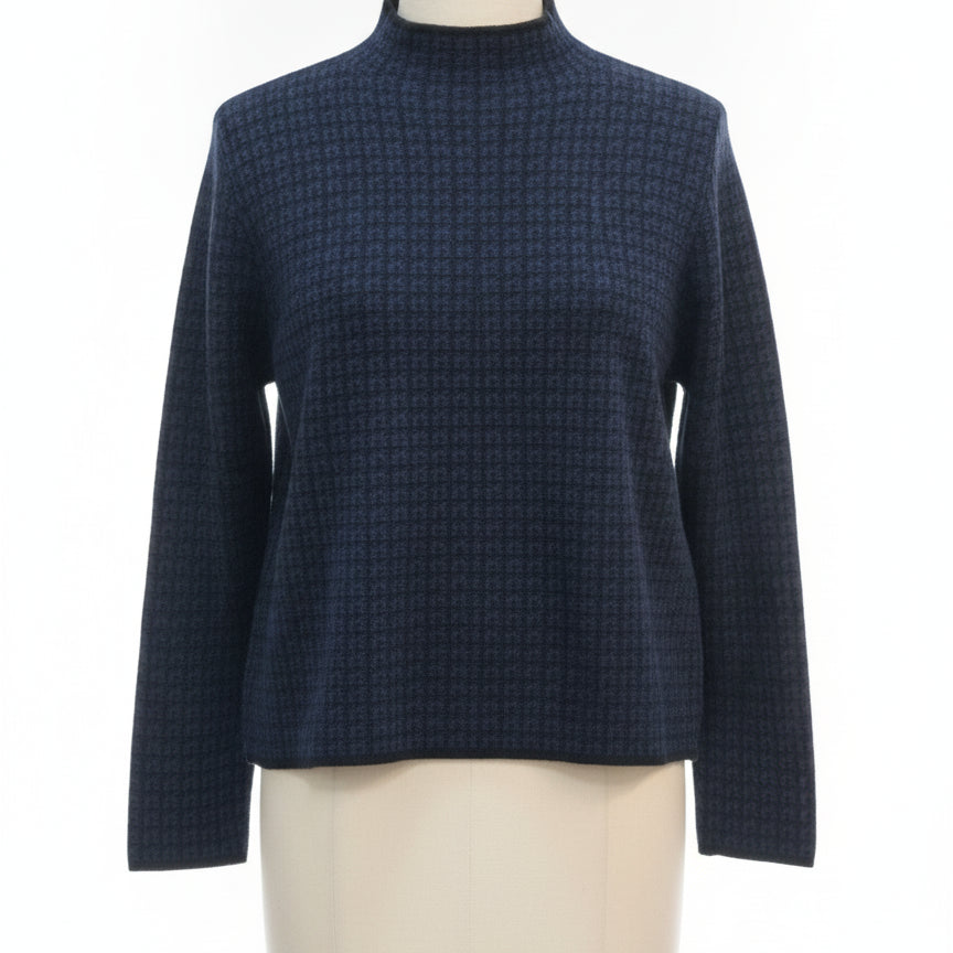 Max Studio · Mockneck · Small · Navy/Black