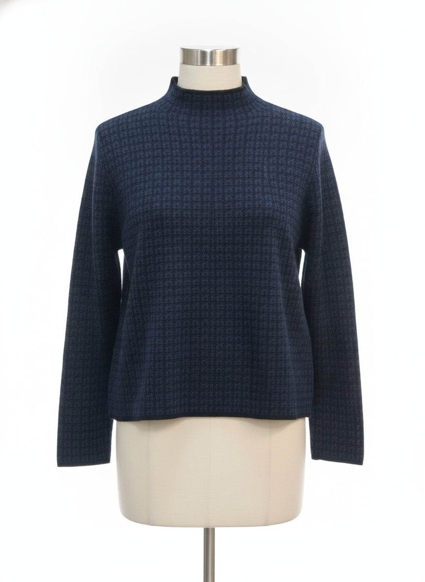 Max Studio · Mockneck · Small · Navy/Black