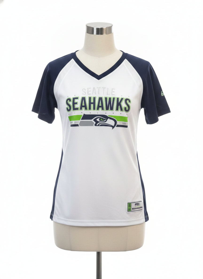 Majestic · NFL Sparkle Detail Jersey · Large · NavyWhite