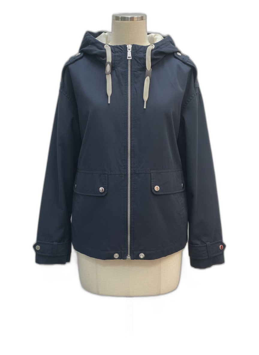 Vince Camuto · Hooded Jacket · Medium · Navy