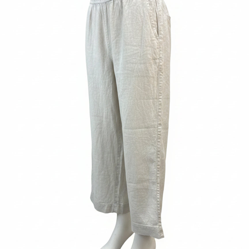 Tahari · Linen Pants · XLarge · Sand