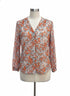 Jones NY · Sheer Split Neck · XLarge · WhitePoppy