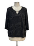 JMCollection · Elbow Length Top · 2X · Black