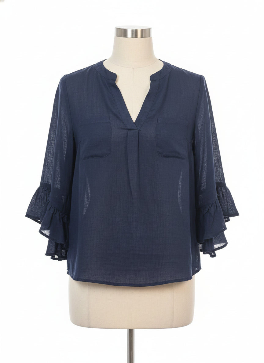 INC · Princess Sleeves · Large · Navy