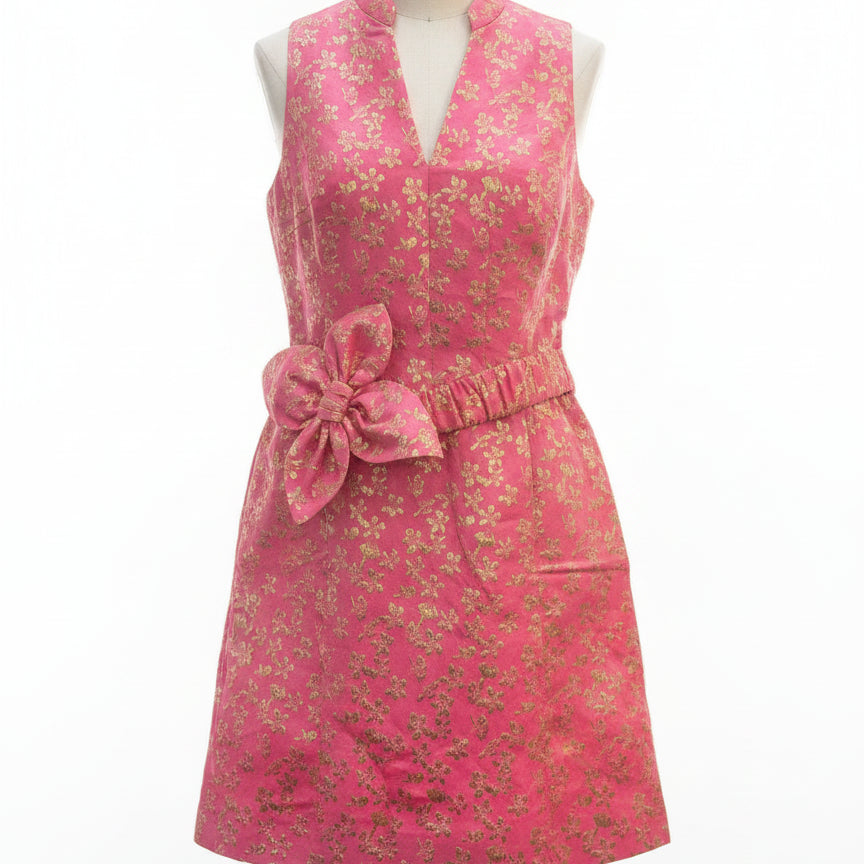 Lilly Pulitzer · Tazie Dress Rousseau Pink Ditzy Daisy · 6 · PinkGold