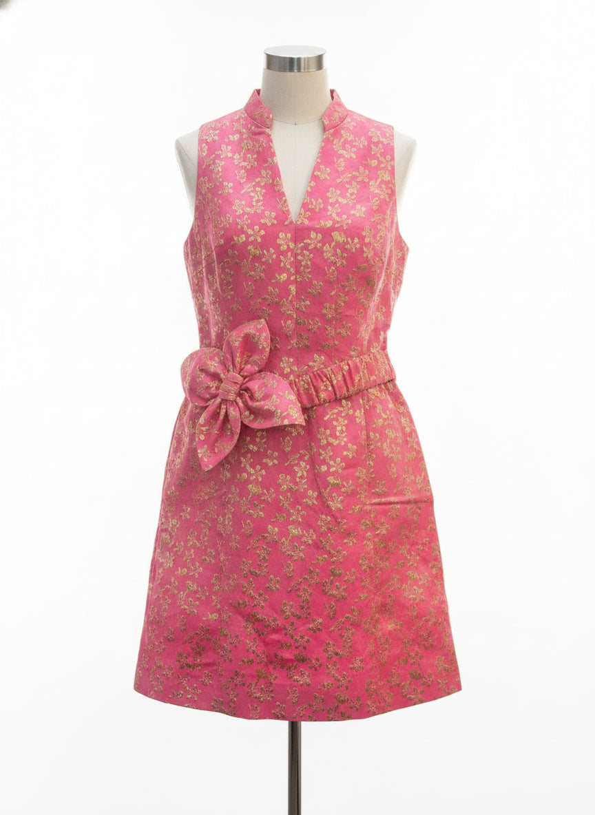 Lilly Pulitzer · Tazie Dress Rousseau Pink Ditzy Daisy · 6 · PinkGold