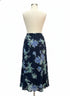 JM Collection · Maxi Sheer Floral Print · 12 · BlueFloral