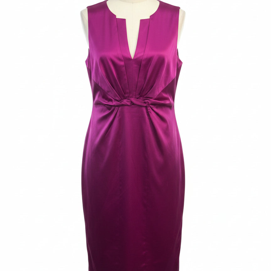 Elie Tahari · Sleeveless Dress · 18 · Fuchsia