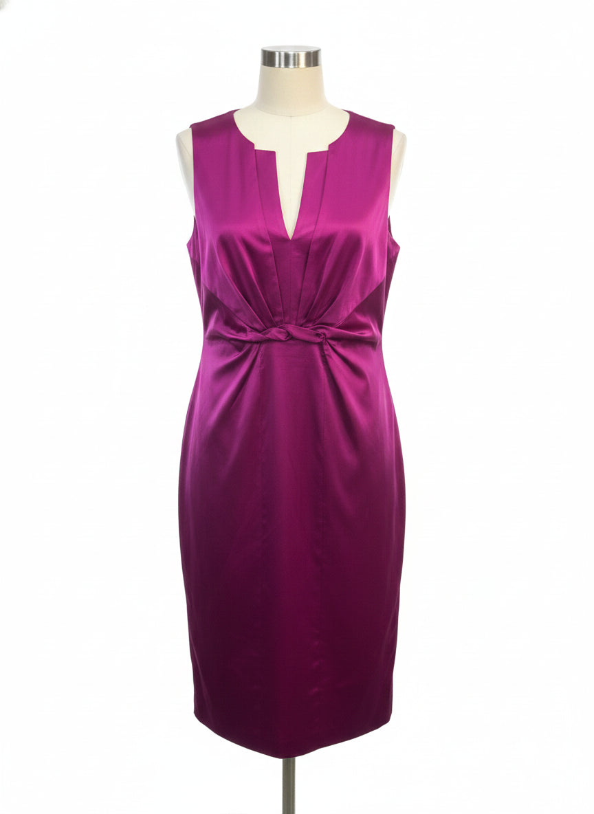 Elie Tahari · Sleeveless Dress · 18 · Fuchsia