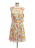 Betsey Johnson · Floral Print with Mesh Detail · 8 · Cream Floral