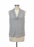 Anne Klein · Sleeveless Top · Medium · Navy/Cream Polka-Dot