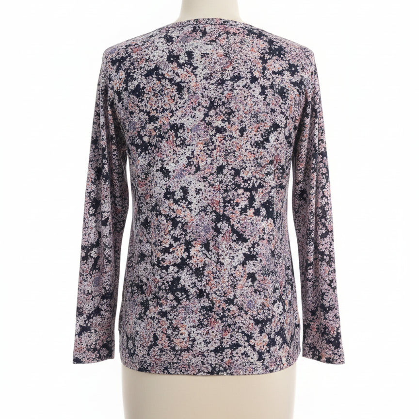 J Jill · Tunic Top · Medium · NavyFloral