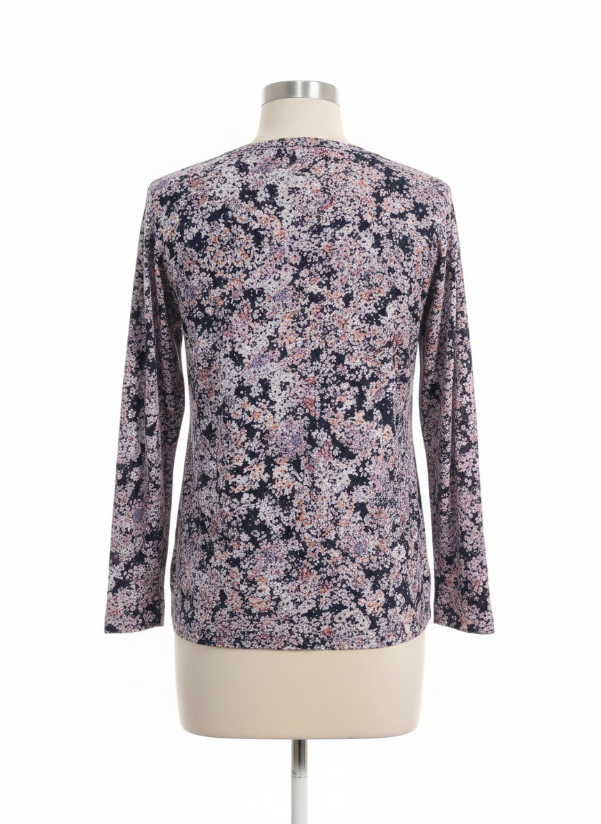J Jill · Tunic Top · Medium · NavyFloral