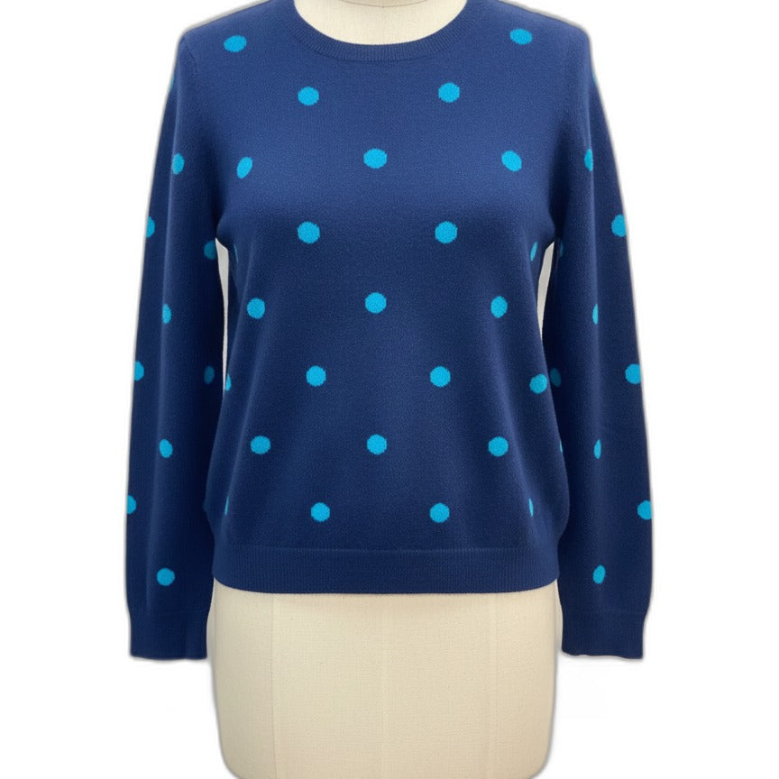 Charter Club · Polka Dots · Large · Navy Blue