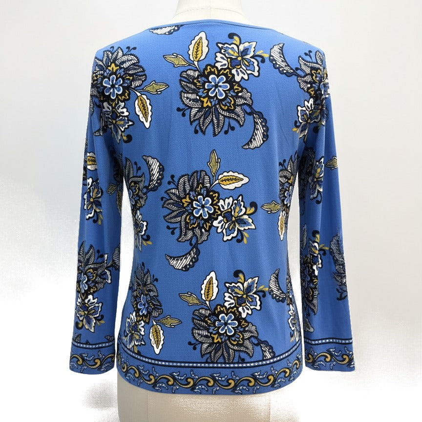Charter Club · Blouse · Medium · BlueWhite