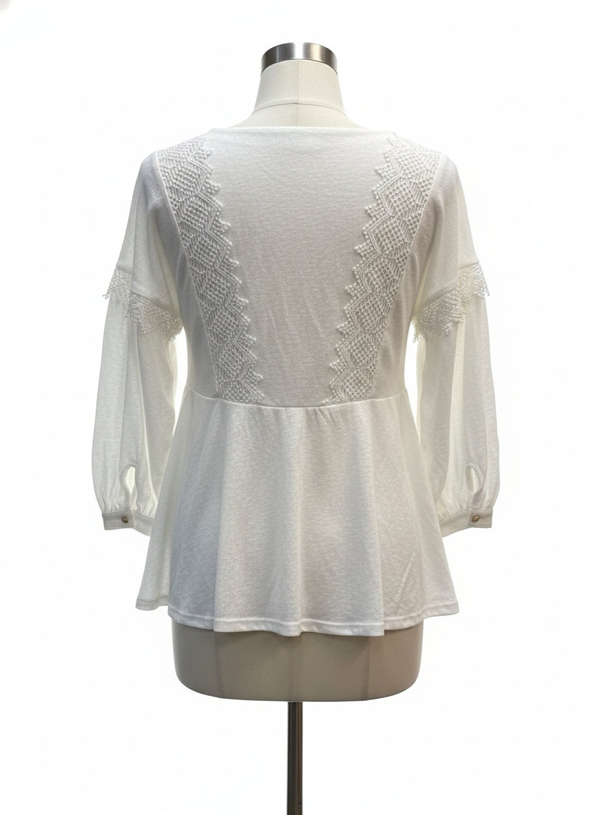 Sundance · Boho Top · Small · White