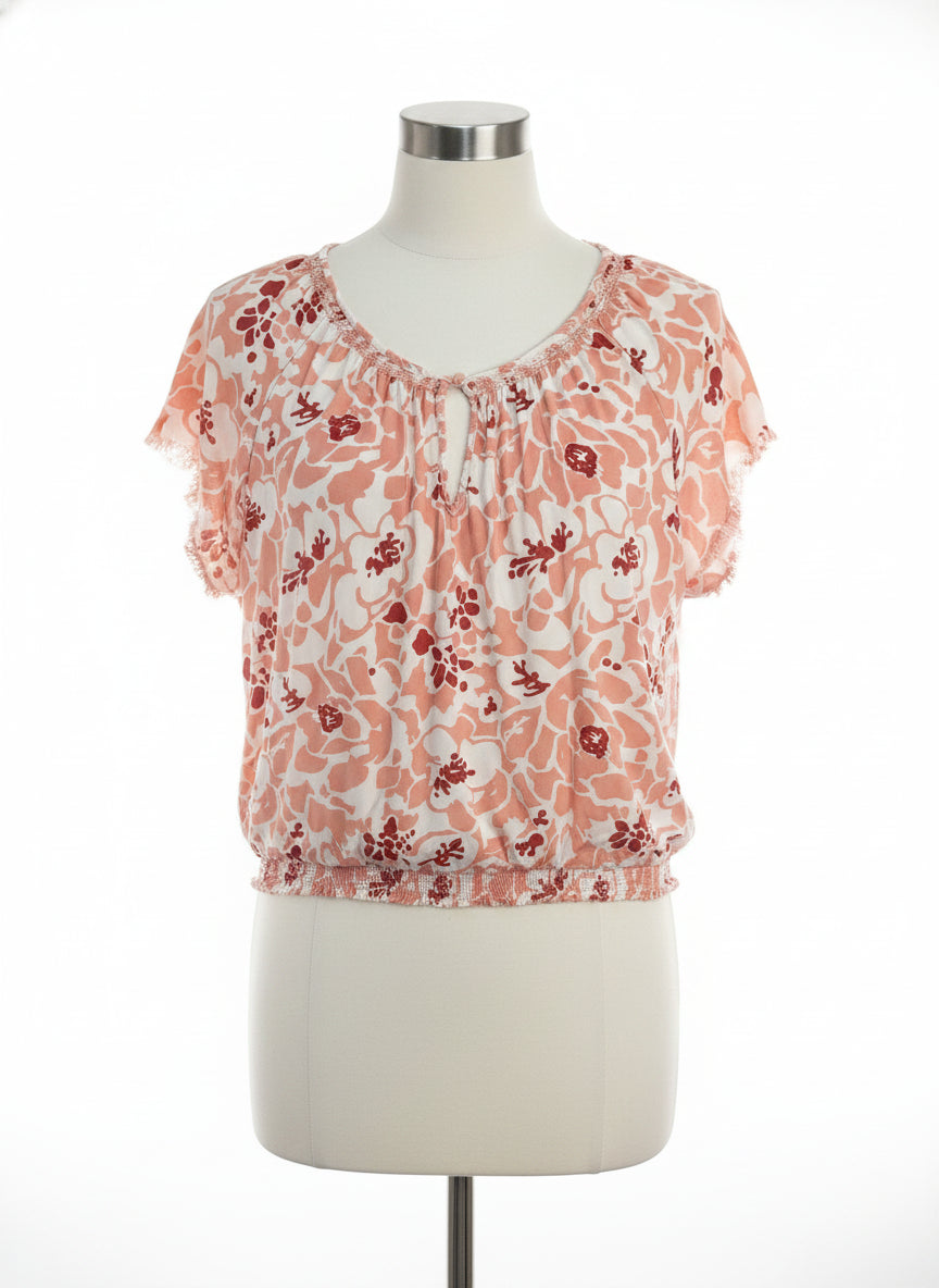 Carve · Boho Top · Medium · BlushFloral